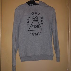 FALL OUT BOY Crown Logo Hoodie Size Medium